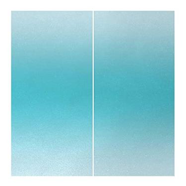 Imagem de Cortina de isolamento térmico Ombre, para quarto, jardim de infância, sala de estar, L 106 x C 150 cm, turquesa