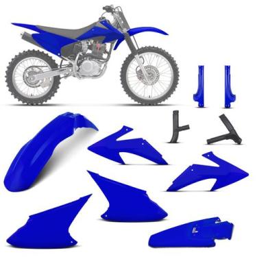 Imagem de Kit Plástico Crf 230f 2008 À 2014 + Protetor de Bengala + Protetor de 