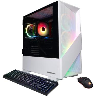 Imagem de CyberPowerPC - Gamer Master Gaming Desktop - AMD Ryzen 7 7700 - 16GB de memória - NVIDIA GeForce RTX 4060 Ti 8GB - SSD de 2TB - Branco-GMA5400BSTV12