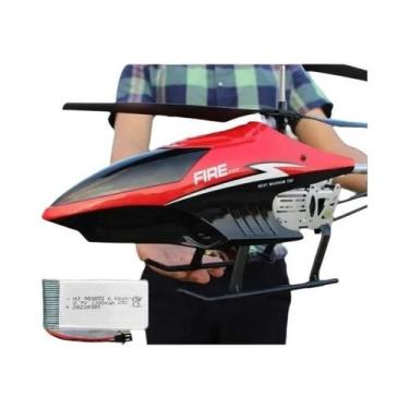 Imagem de Helicóptero De Controle Remoto Grande De 80cm 3.5CH Extra Durável Brin