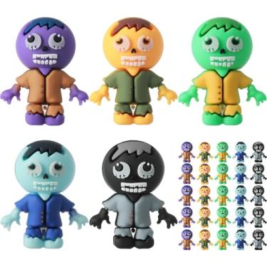 Imagem de VioraWhite 25 Pcs Mini Zombies Figurines Halloween Tiny Zombies Action Figures to Hide and Seek Little Statue for Cupcake Decoration Halloween Party Favors Gifts Treats Goodie Bag Supplies