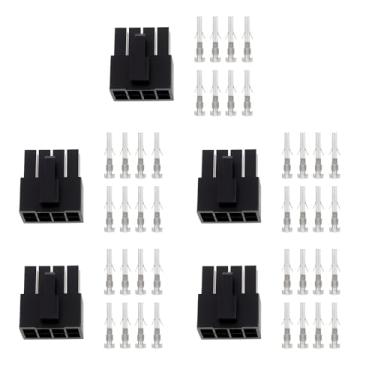 Imagem de Create idea 5 peças 8 pinos fêmea computador ATX EPS plugue conector de alimentação 12V para placas-mãe ATX placa gráfica módulos de fonte de alimentação