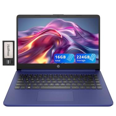 Imagem de HP Laptop Stream Micro-Edge Hd Touchscreen De 14", Intel Celeron N4020, 16 Gb Ram, 224 Armazenamento (64 Emc E 160 Docking Station), 1 Ano Office 365, Webcam, Wi-Fi 5, Bluetooth, Windows 11, Azul