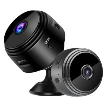 Imagem de Mini Câmera Full HD 1080p Wi‑Fi A9 – Compacta, Visão 150°, Gravação em Cartão microSD 128 GB, Aplicativo iOS/Android.
