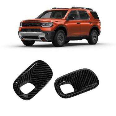 Imagem de Luyhok Capa de farol de neblina frontal para Honda Passpost Acessório de carro ABS Auto 2025 2024 (preto)