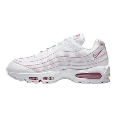 Imagem de Nike Tênis masculino Air Max 95 OG (IB7936-100, branco/vermelho universitário), Branco/vermelho universitário/branco, 45