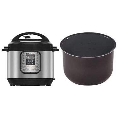 Imagem de Panela de Pressão Elétrica 6 Litros 7 em 1 com Panela Interna Extra, 110V, Instant Pot Duo, Prata