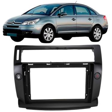 Imagem de Moldura 9 Polegadas C4 Pallas 2006 à 2014 Preta Painel Central Multimidia Expex Epx9ci003 Som