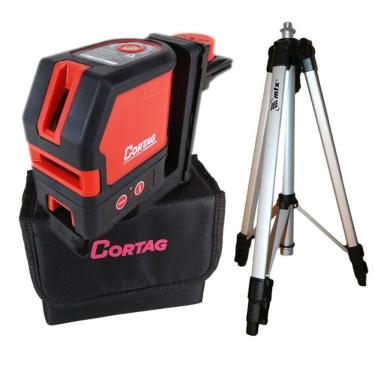 Imagem de Nivel a Laser Profissional Cortag + Tripe Para Nivel a Laser MTX + Adaptador
