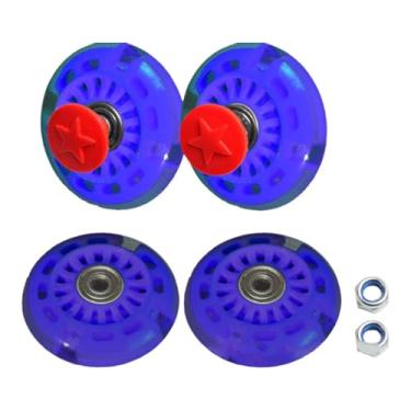 Imagem de menolana Roda sólida de substituição para carrinho de praia, carrinho universal de substituição, roda de PU, utilitário para áreas externas, dobrável para, Roxo Escuro