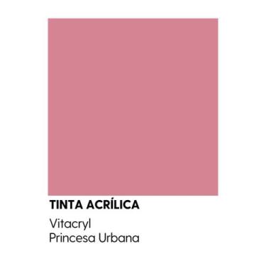 Imagem de Tinta Semibrilho Premium Rosas - Vitacryl, Princesa Urbana, 3,6 lts
