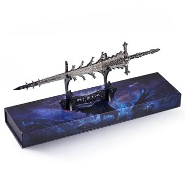 Imagem de Elden Rings Helpen's Steeple Model 11,8 polegadas espada de coleção de metal sólido - Exibição requintada para salas de jogos e estantes de livros, o melhor presente pronto para batalha para fãs de