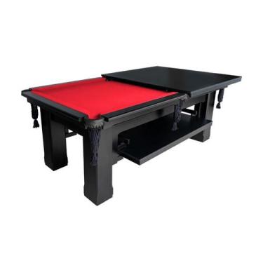 Imagem de Mesa de Sinuca e Jantar - 1,96x1,06 - Nelson Bilhares, Vermelho