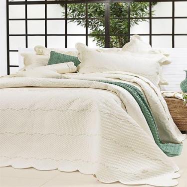 Imagem de Kit Cobre Leito Super King 03 Peças Percal 400 Fios Egípcios Aspen Pal