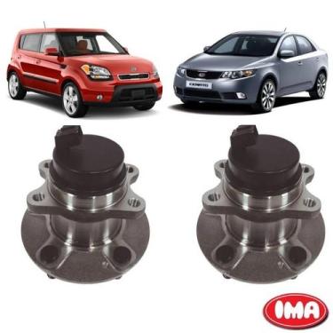 Imagem de Par Cubo Da Roda Traseira Com Rolamento - Cerato 2008 A 2013 / Soul 20