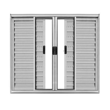 Imagem de Veneziana 6 Folhas Aluminio Brilhante  1,00x1,20 S/grade