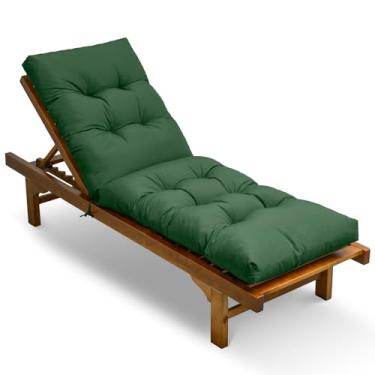 Imagem de LCYY.TG Almofadas de espreguiçadeira para ambientes externos, 189 x 55 x 12 cm, à prova d'água, resistentes ao desbotamento, para móveis ao ar livre, pátio, jardim e piscina