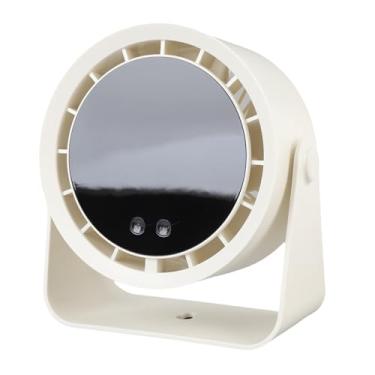 Imagem de aqxreight Ventilador de Mesa Compacto Com Configurações de 100 Velocidades, Bateria Recarregável e Exibição Digital para Casa, Escritório ou Viagem (Bege)