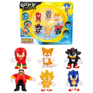 Imagem de Pack Com 6 Mini Bonecos Elásticos Do Sonic - Goo Jit Zu