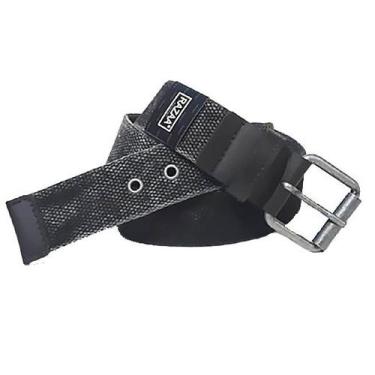 Imagem de Cinto Masculino Esporte em Lona Preto com Acabamento em Couro - Razaa,