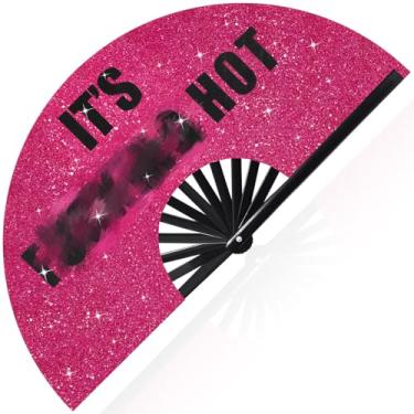 Imagem de Vercraft Ventoinhas grandes dobráveis de 33 cm para dança de linha, glíter, grande, rave, leque de mão no chão, leque de clack rave, para mulheres, com alça de perna e bolsa de tecido para decoração