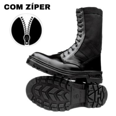 Imagem de COTURNO MILITAR ATALAIA EXTRA LEVE PRETO - COM ZÍPER (Preto, BR, Adulto, Numérico, 45)
