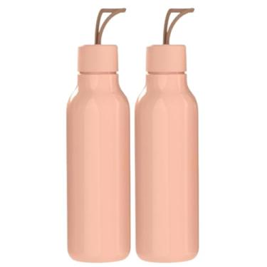 Imagem de Kit 2 Garrafinhas De Água Squeeze 700ml Escritório Academia (Rose)