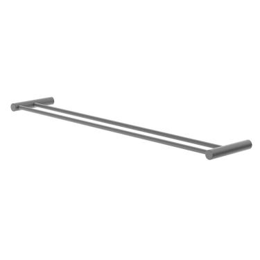 Imagem de Porta Toalhas Duplo Para Banheiro Orion 70cm Suporte Preto 1031070OR