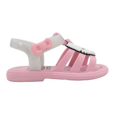 Imagem de Sandália Mini Melissa Hip+Hello Kitty Baby Rosa/Branco