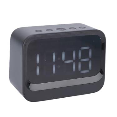 Imagem de Diydeg Relógio Digital LED Com Alto -falante, Dual Alarm Big Display Clock Com 5.3 MP3 Player, 9 Horas de Reprodução USB Charging, para o Quarto da Sala do Escritório (Preto)