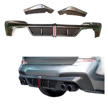 Imagem de Difusor de fibra de carbono para para-choque traseiro, spoiler traseiro, acessórios para carro, compatível com BMW X3 G01 G08 2019+(FRP Matte Black)