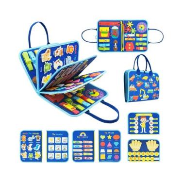 Imagem de Tabuleiro De Atividades Montessori Para Crianças Com Autismo Brinquedo