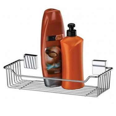 Imagem de Porta Suporte Shampoo Sabonete Prateleira Banheiro Aço Inox - 7501 Fut