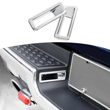Imagem de JOSHELA Capa de acabamento de luz traseira para placa de licença RAM adequada para Dodge RAM 2018-Acessórios externos cromados atuais, 2 peças