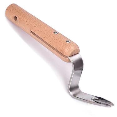 Imagem de Extrator manual de ervas daninhas em forma de Z extrator de ervas daninhas para jardinagem e agricultura - transplante de plantas premium para jardinagem ou remoção de dentes-de-leão, cardos (aço