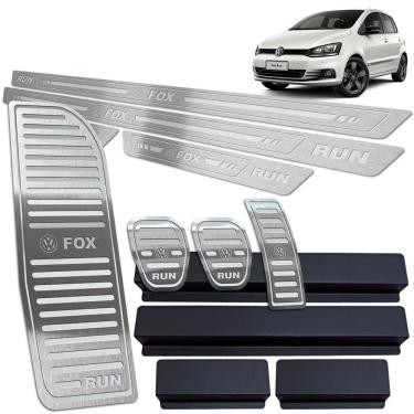 Imagem de Soleira Pedaleira Manual Descanso Fox Run 2016 a 17 Prata BR