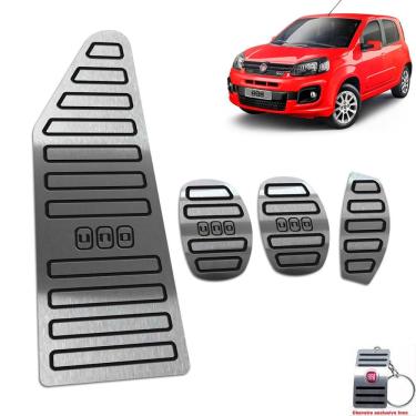 Imagem de Pedaleira Manual Com Descanso Uno 2013 a 2020 4 portas Preto