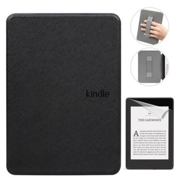 Imagem de Capinha Couro Com Alça Para Kindle 12 Rs23Cv 6.0 + Película