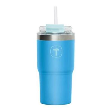 Imagem de Tupperware Copo Térmico Big T Com Canudo 630Ml Azul Claro, Azul Claro