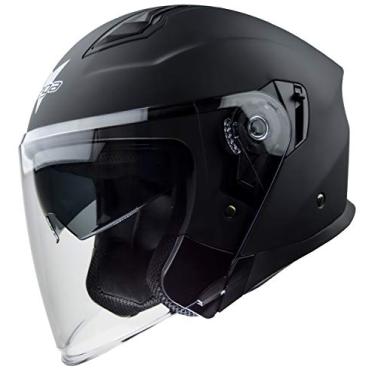 Imagem de Capacete de motocicleta com proteção solar unissex Vega Helmets 9000-054 Magna (preto fosco, G)