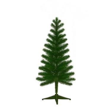 Imagem de Árvore de Natal Completa Luxo 1,50m - 300 Galhos Tradicional Pinheiro com Pé de Ferro Resistente, Decoração Festiva para Casa e Festas(120 CM PE DE PLASTICO 120 GALH)
