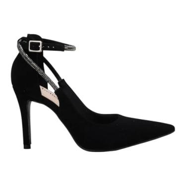 Imagem de Scarpin Salto Fino com Tira Strass Bebecê T9430-279 (Preto, BR, Adulto, Numérico, 39)