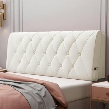 Imagem de Cabeceira de veludo estofada retangular almofada de cabeceira tatami dia cama encosto completo apoio lombar almofada de cunha removível capa de cabeceira removível