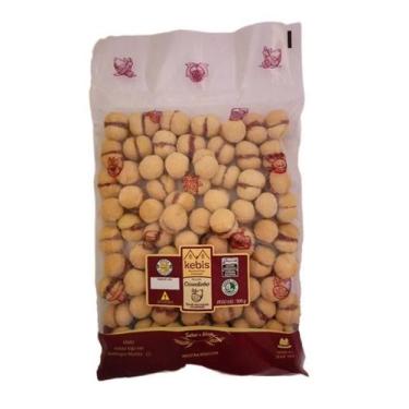Imagem de Biscoito Caseiro Casadinho Goiaba Fruta Natural 500g Kebis - KEBIS BIS