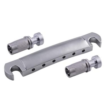 Imagem de DIAO79NI Ponte traseira de 52,5 mm para Gibson Epiphone Les Paul/SG/ES-335, liga de zinco e ferro, guitarra elétrica (cromada)