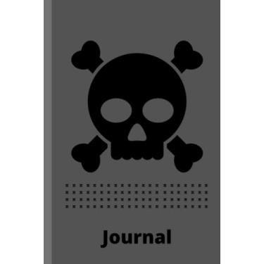 Imagem de Journal With Skull and Crossbones Shaped Bullets: A Dot Notebook: WITHOUT Flair Art Behind the DOts