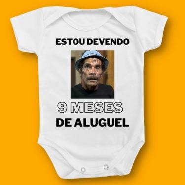 Imagem de Body De Bebê Estou Devendo Aluguel Seu Madruga Divertido - Borizinho B