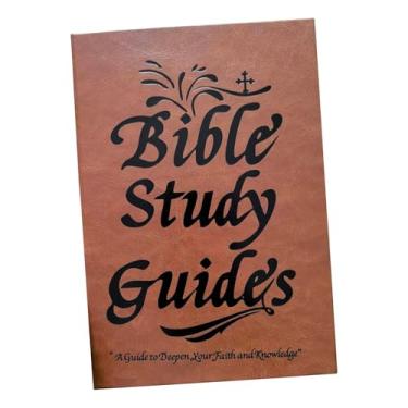 Imagem de Vaveren Guia de estudo bíblico de 66 páginas, diário devocional diário para homens e mulheres, presente cristão, caderno familiar, livro de aprendizagem,