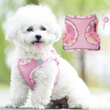 Imagem de Peitoral antipuxão para cães pequenos e médios, colete para correr, brincar, caminhar e pisar