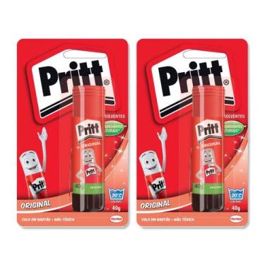 Imagem de Kit 2 Colas Bastão Pritt Henkel tubo de 40g não tóxica